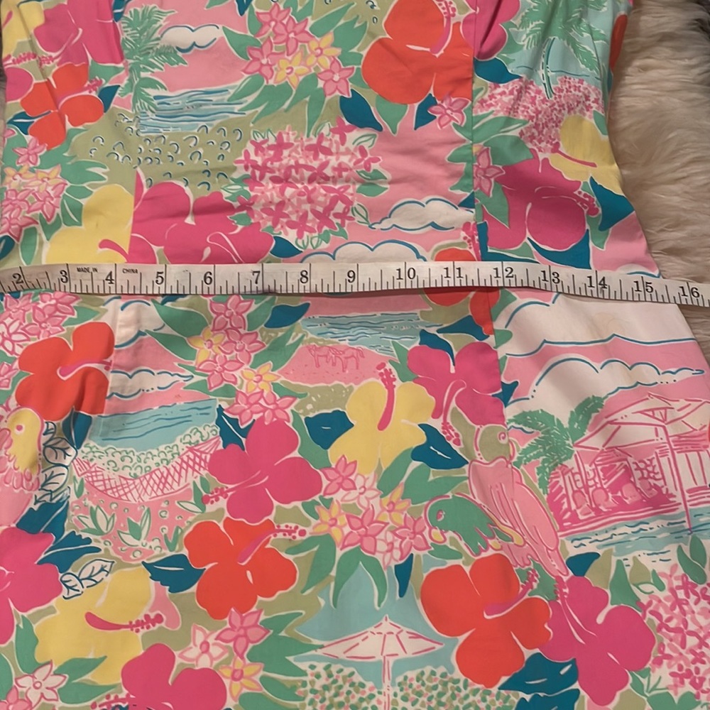 Lilly Pulitzer Strapless Floral Dress - Pink, Green, Blue - Picture 5 of 8